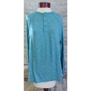 Urban Pipeline T-Shirt Top Women's Size M Medium Green Long Sleeved